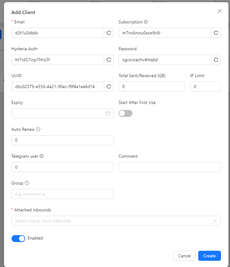 Add client