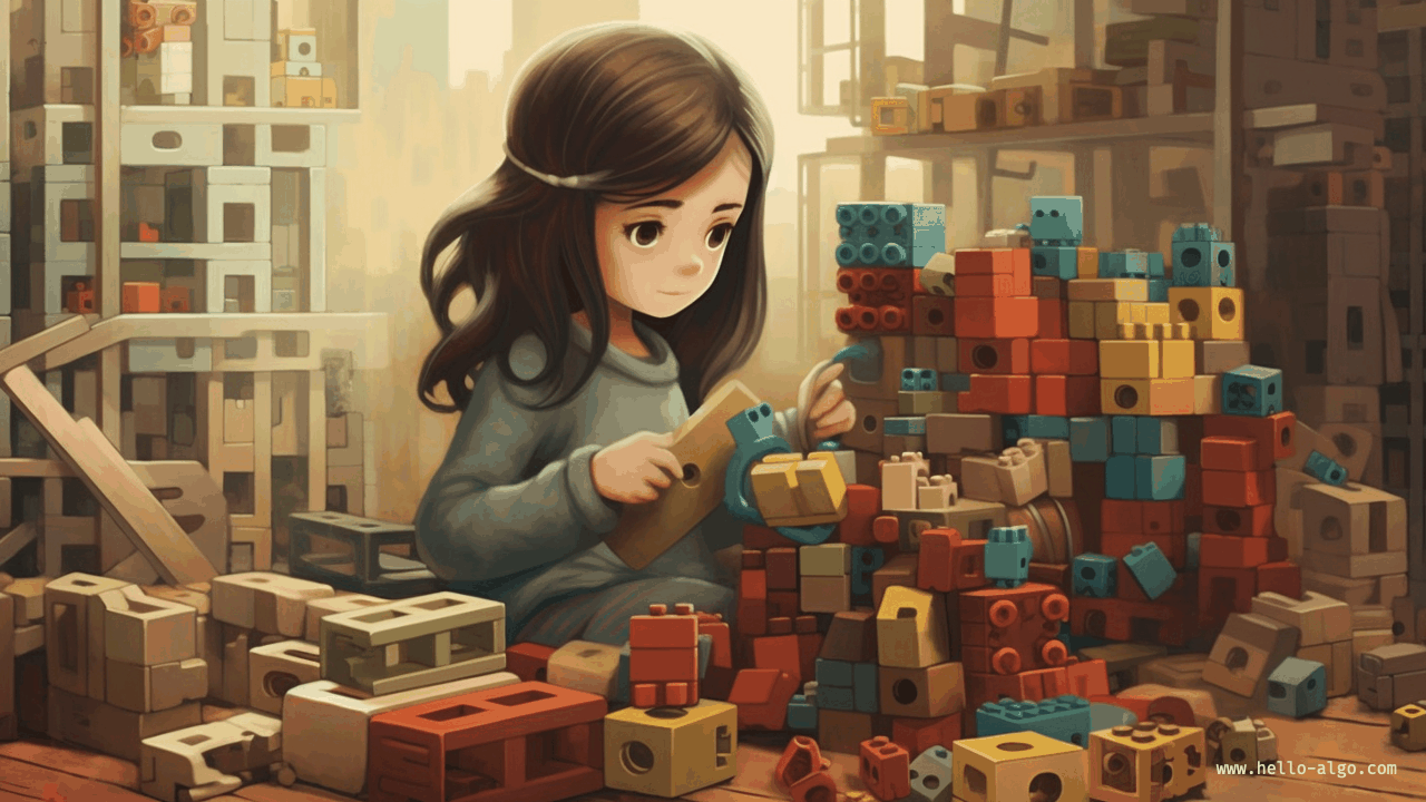 ブロックの組み立て